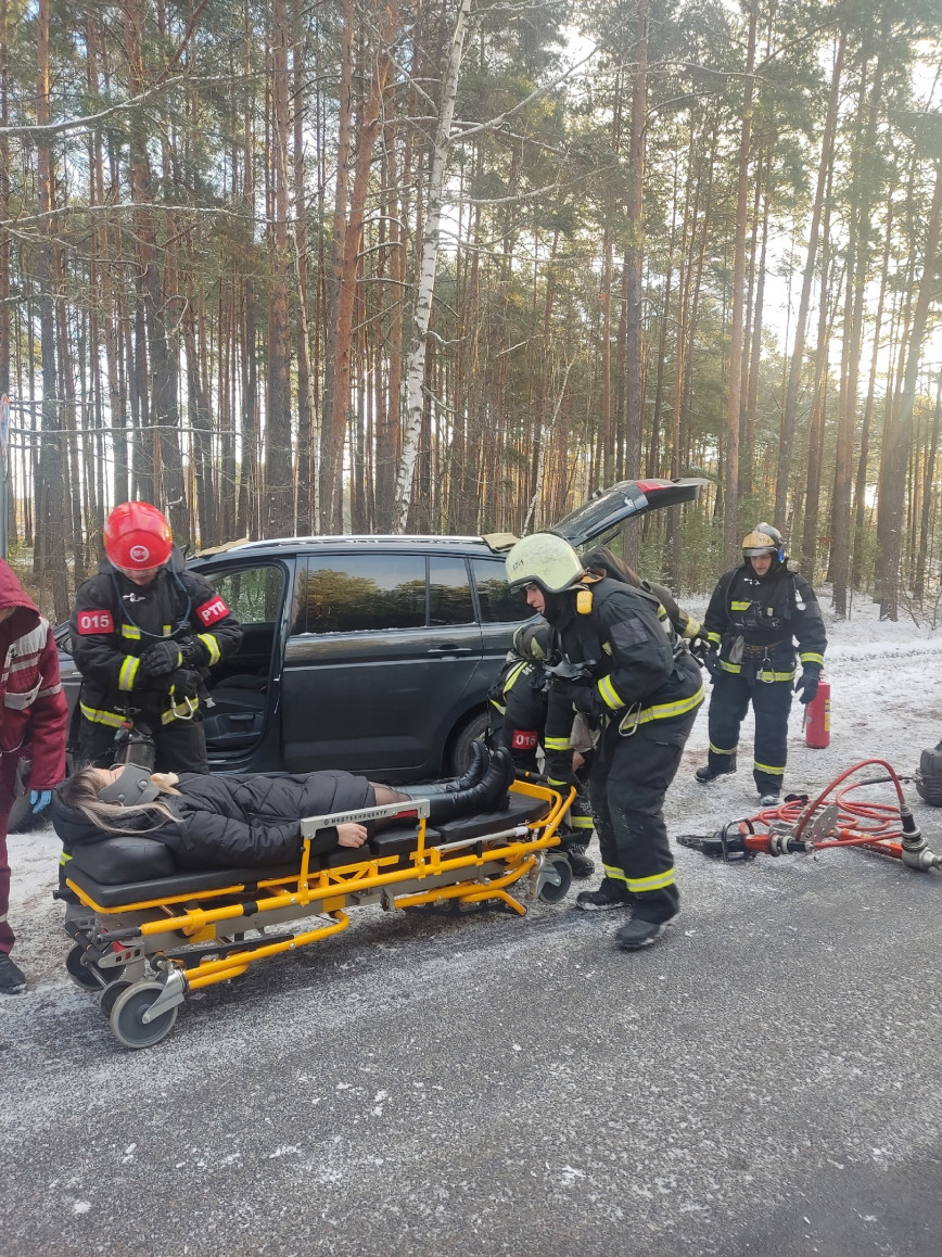 Тактыка-спецыяльныя вучэнні па ліквідацыі наступстваў ДТЗ з пацярпелым