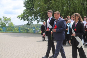 Урачысты мітынг прайшоў сёння ў гарадскім парку райцэнтра